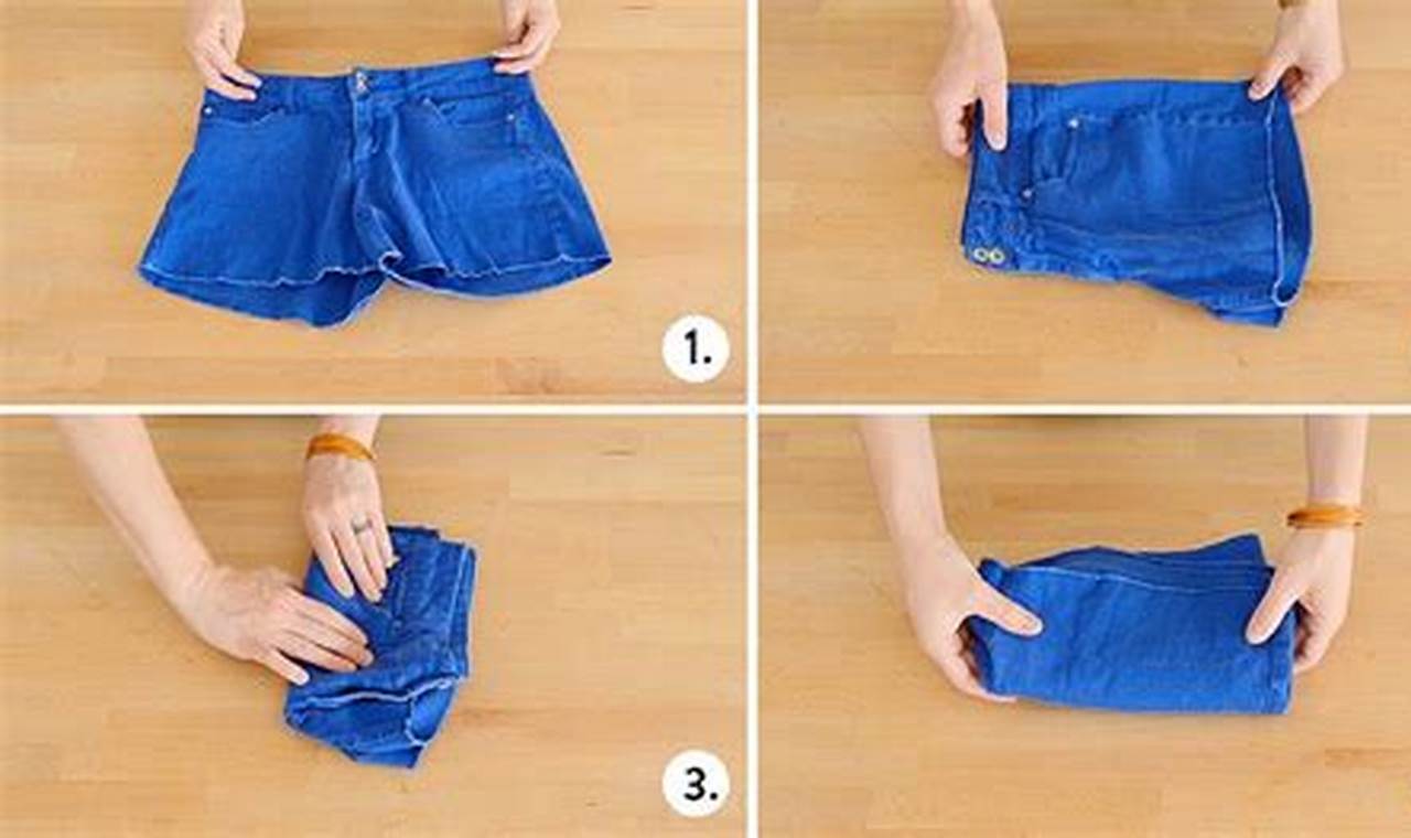 how to fold shorts