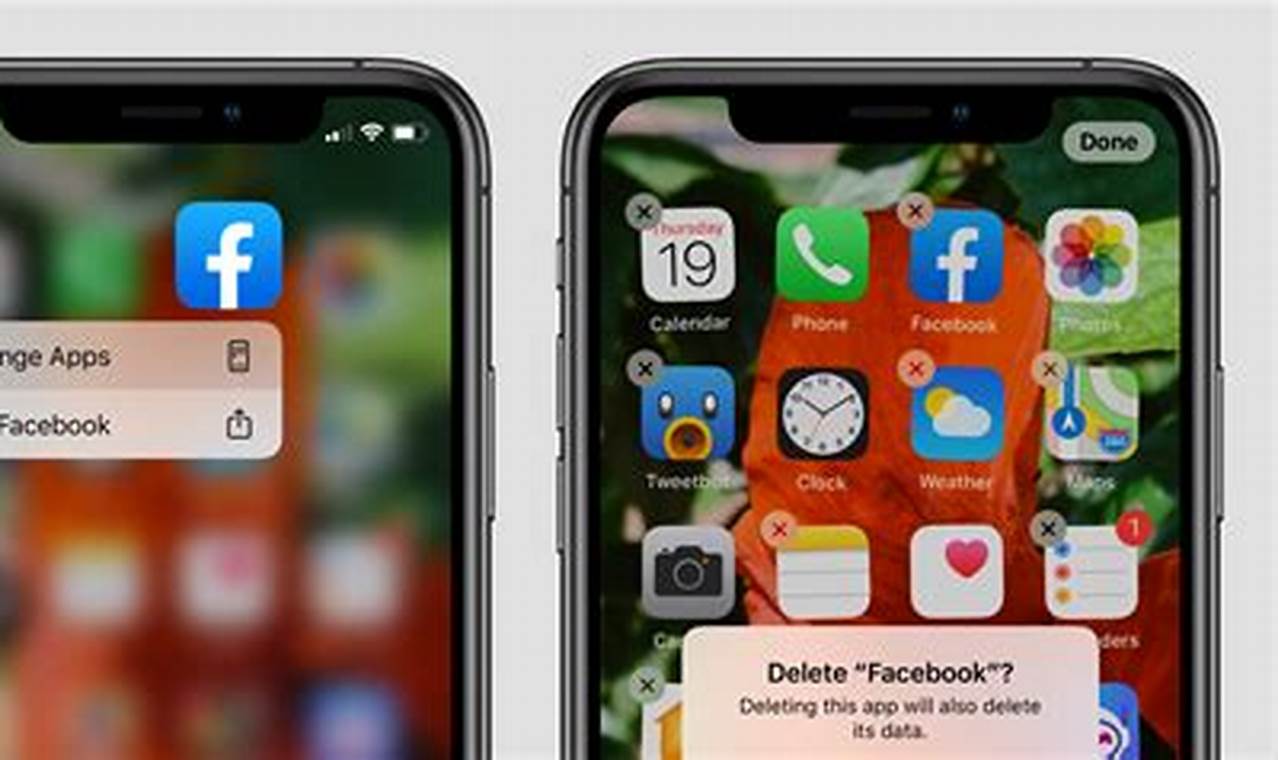 how to fully delete an app on iphone