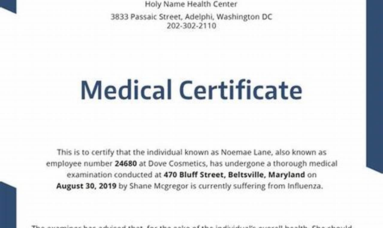 How to Obtain a Medical Certificate: A Comprehensive Guide