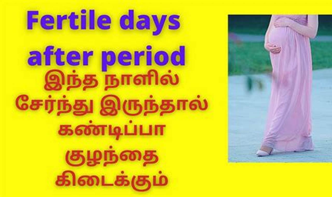 How To Get Pregnant After Period In Tamil