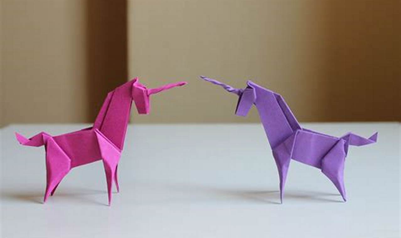 how to make a simple origami unicorn