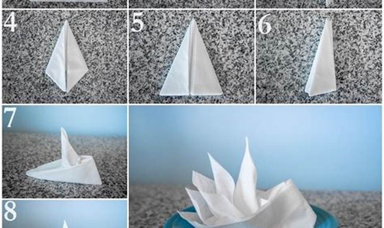 how to make an origami boat out of a napkin