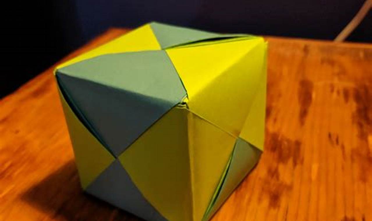 how to make an origami cube 1 piece of paper