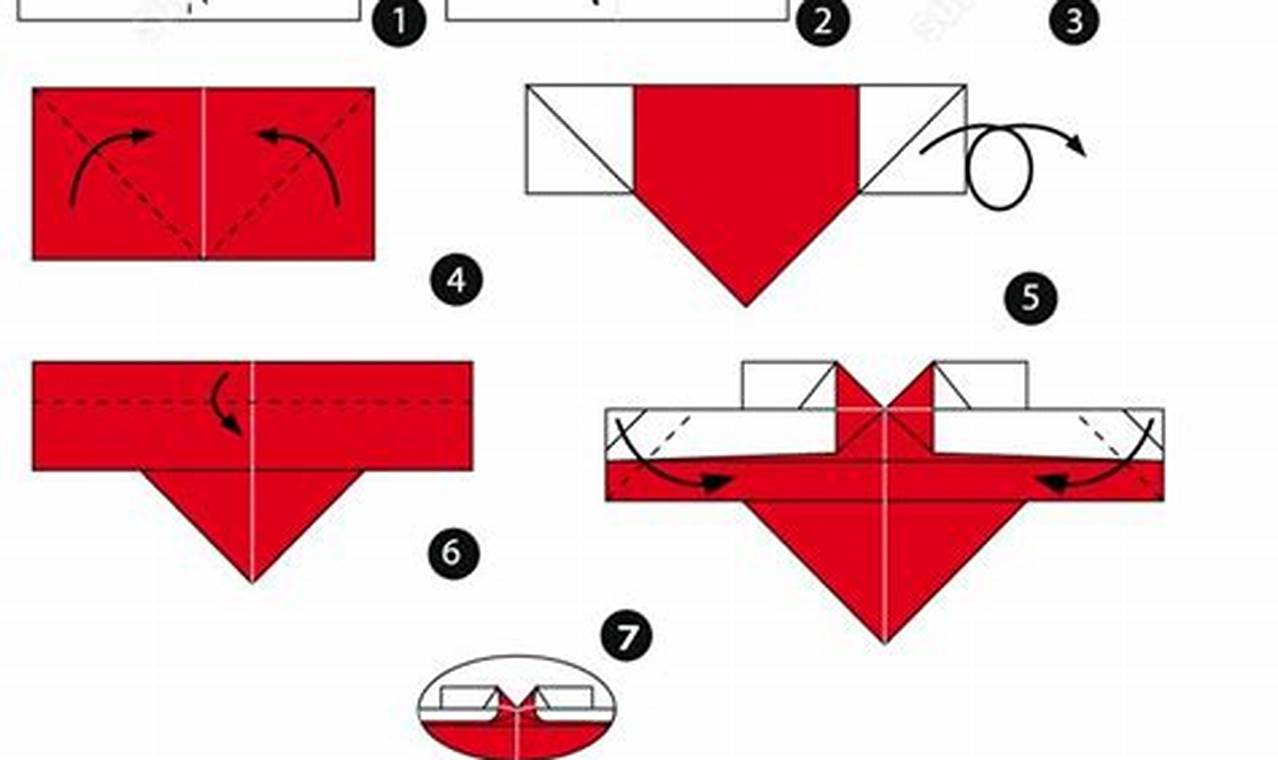 how to make an origami heart with rectangle paper