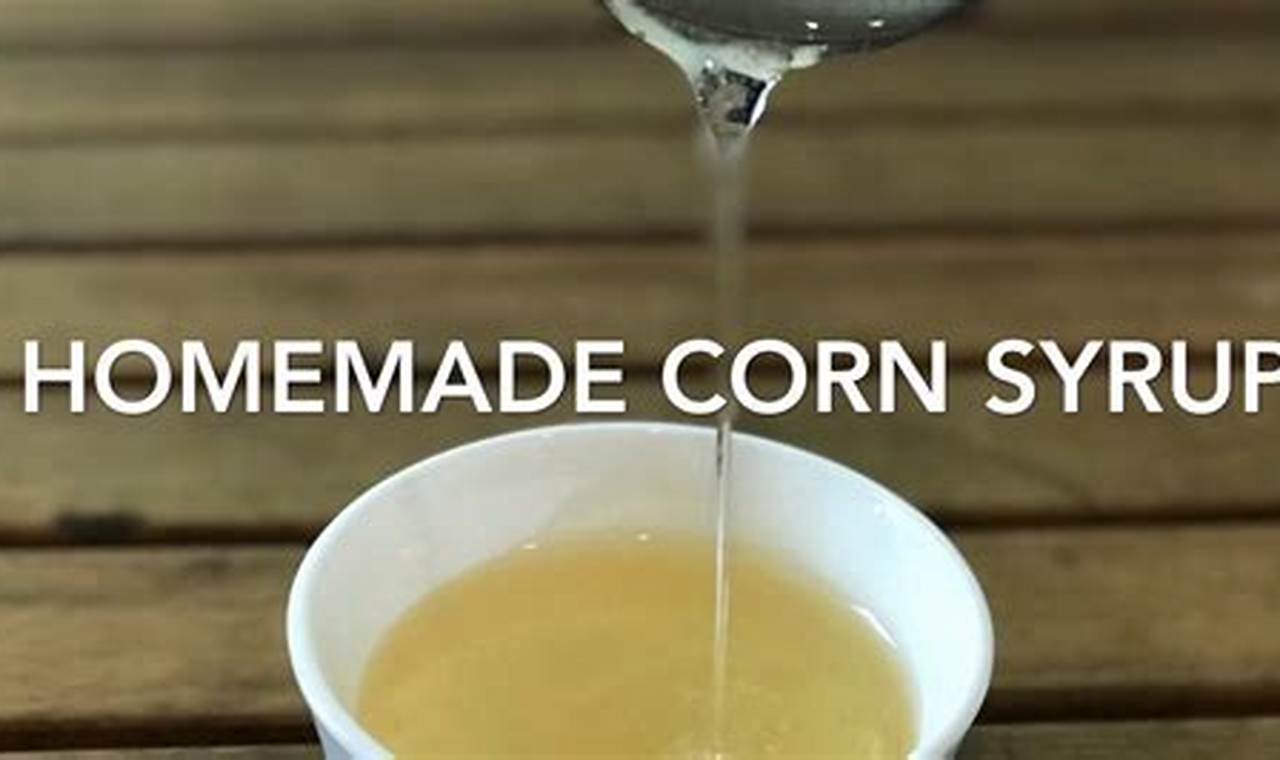 how to make corn syrup