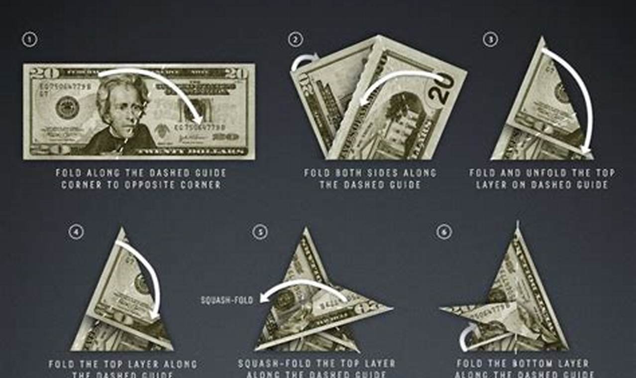how to make origami crane out of money