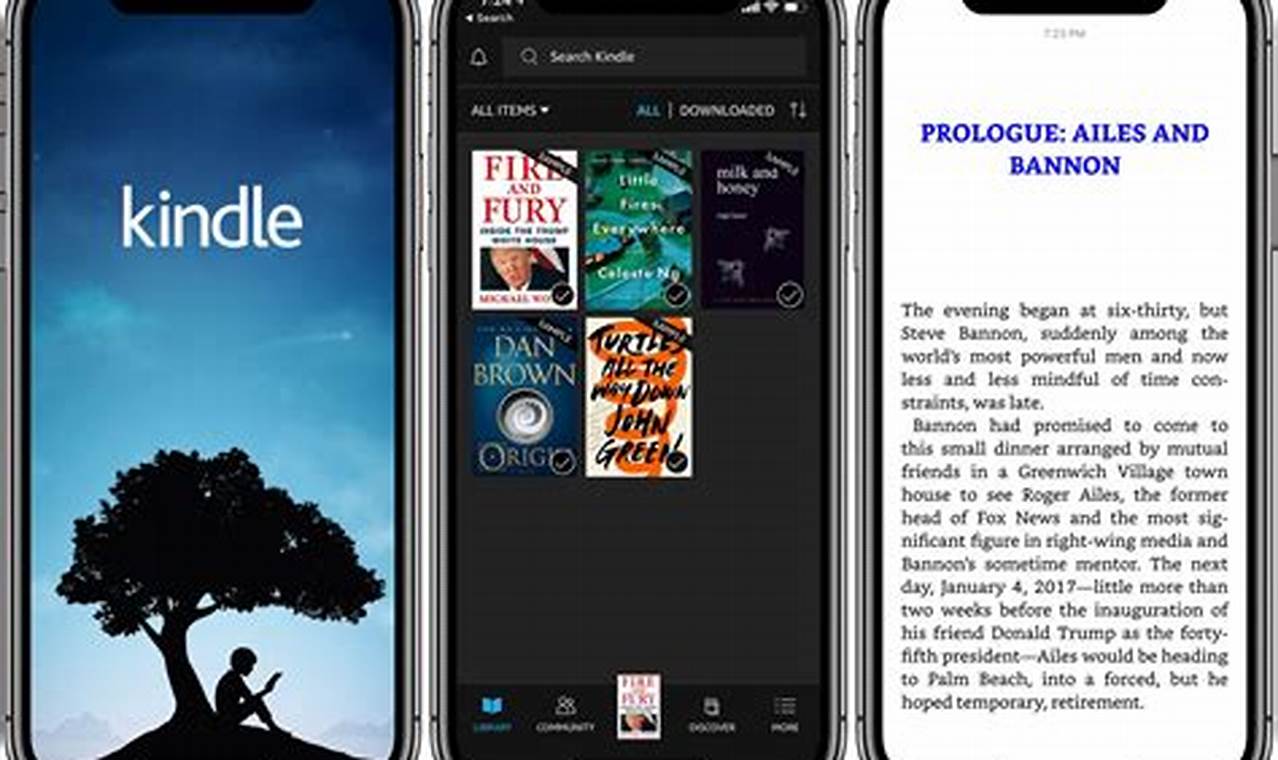 how to use kindle app on iphone