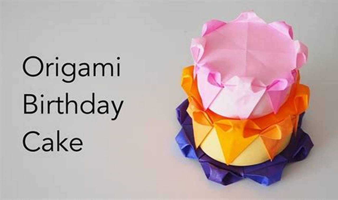 how to use origami sheets for cake