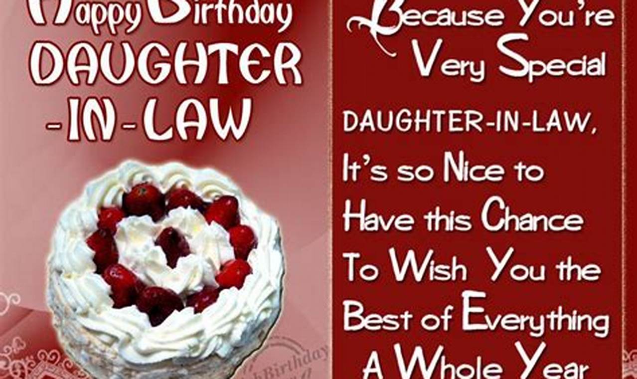 How to Craft Inspirational Birthday Wishes for Your Daughter-in-Law