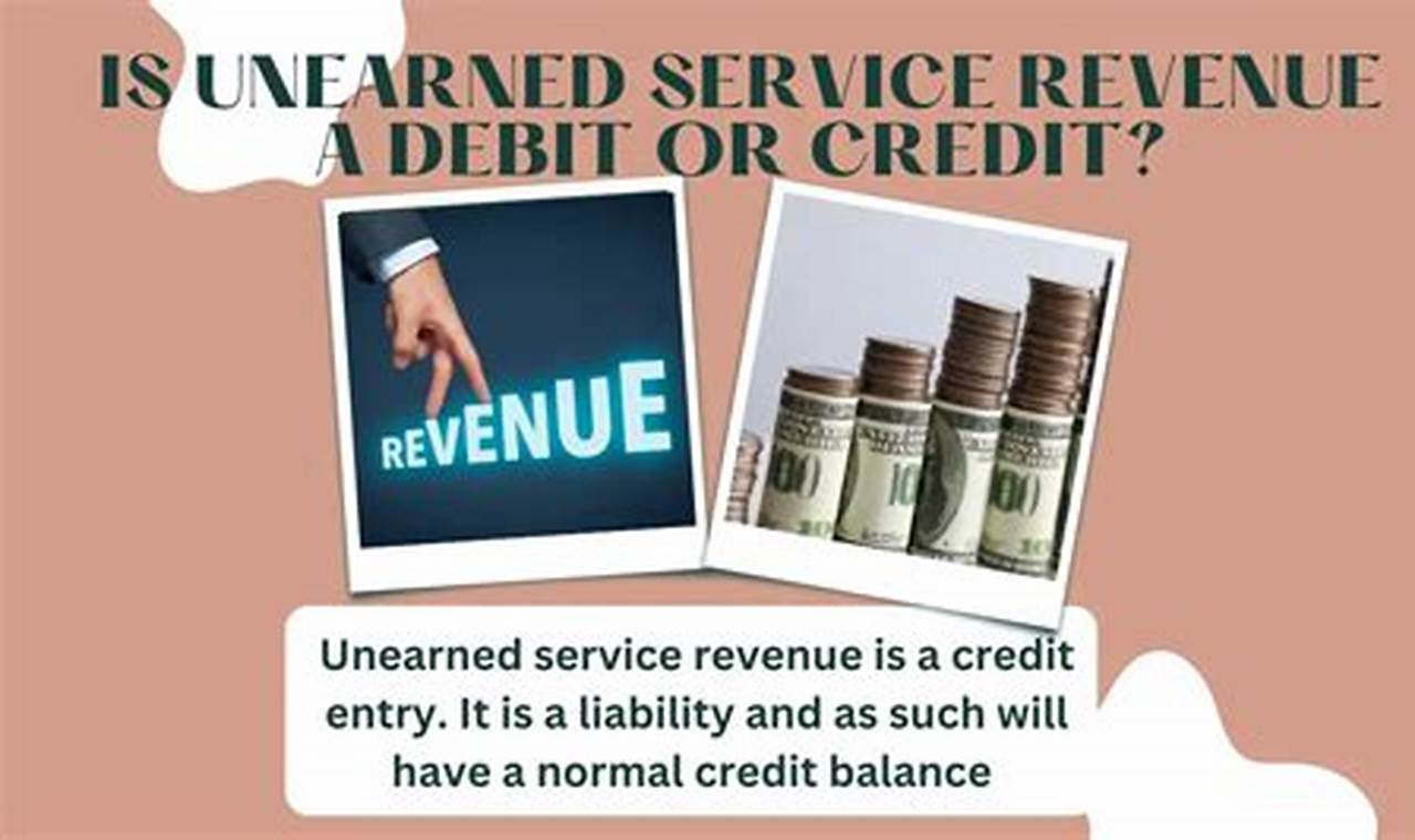 is service revenue a debit or credit