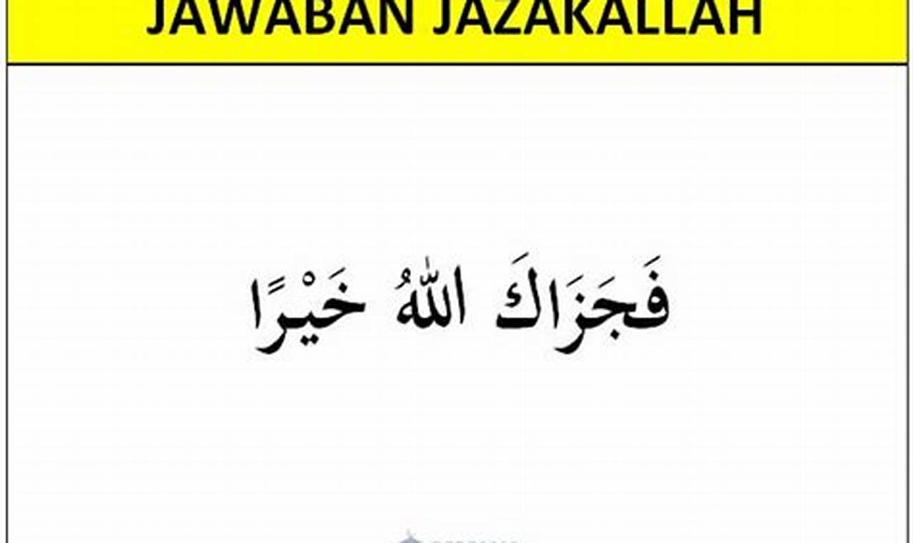 Pahami Makna dan Ucapkan "Jazakallah Khair" dengan Penuh Doa