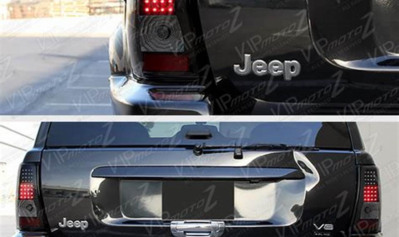 jeep wj tinted tail lights for sale