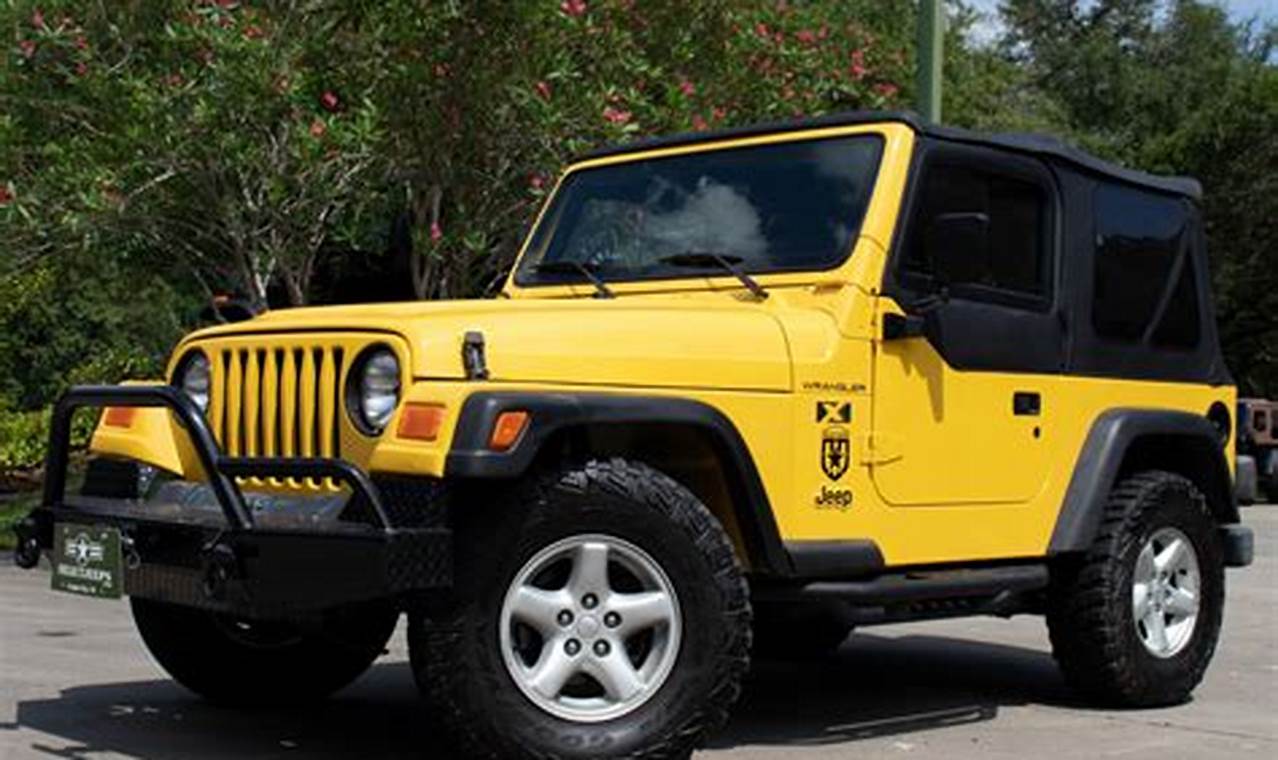 jeep wrangler 2002 for sale