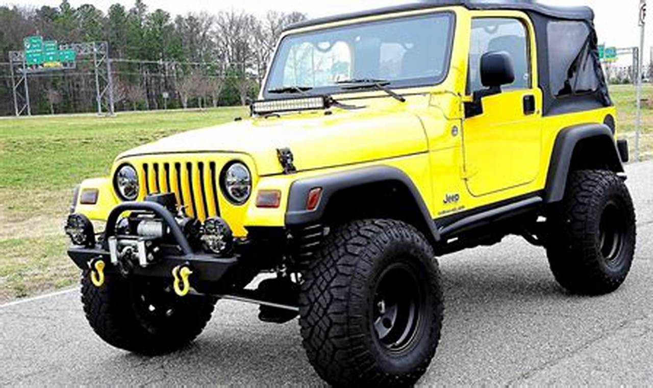 jeep wrangler yellow for sale