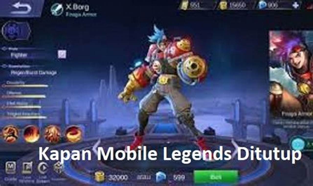 kapan mobile legends ditutup