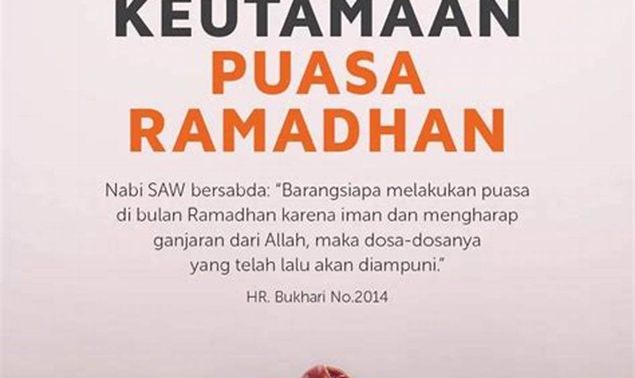 Rahasia Keutamaan Puasa Ramadhan, Dijamin Tercengang!