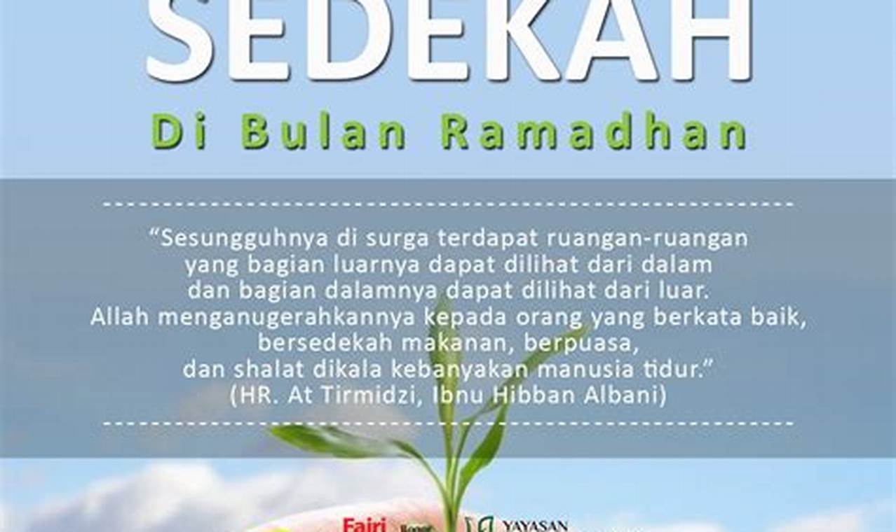 Rahasia Keutamaan Sedekah di Bulan Ramadhan yang Tak Terungkap