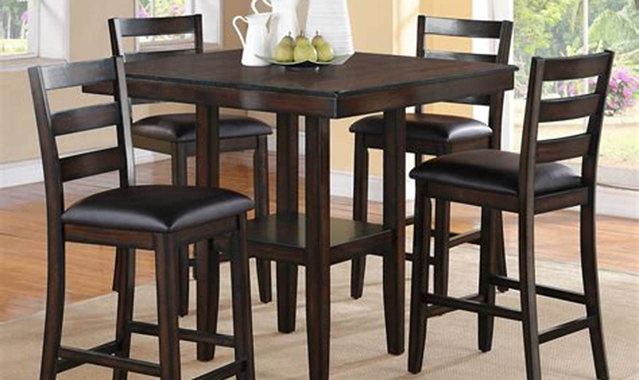 Kitchen Bar Height Table and Chairs: A Stylish and Functional Addition to Your Home