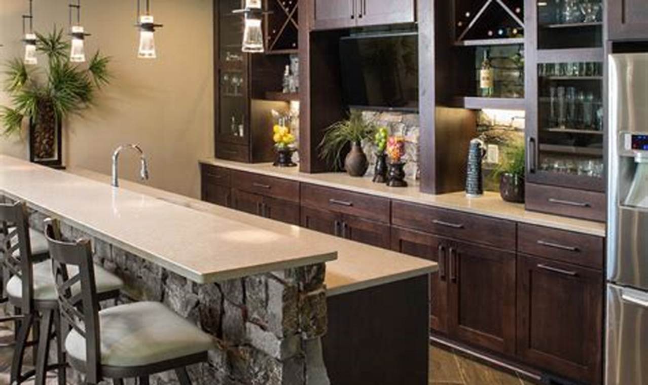 Uncover Captivating Kitchen Bar Ideas on Pinterest for a Stylish and Functional Space