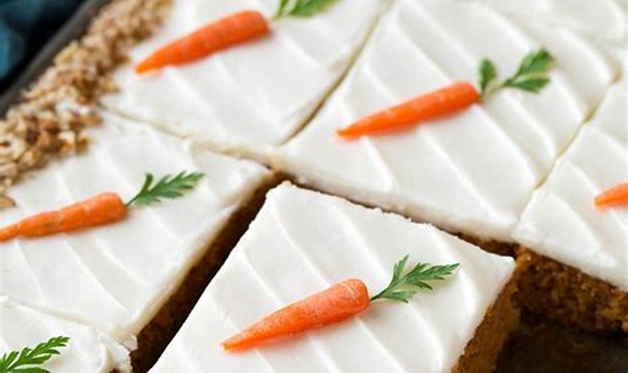 Large Sheet Cake Carrot Cake Recipe
