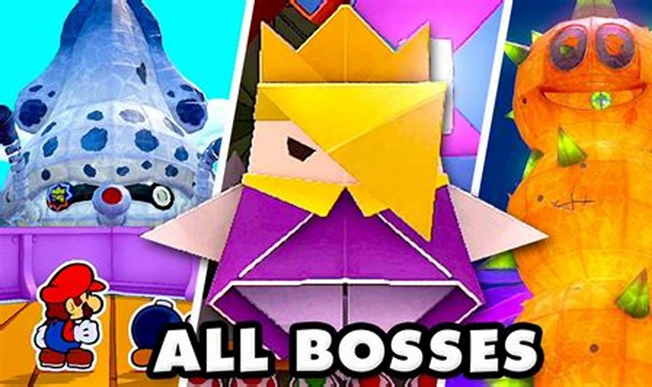 list of bosses in paper mario origami king