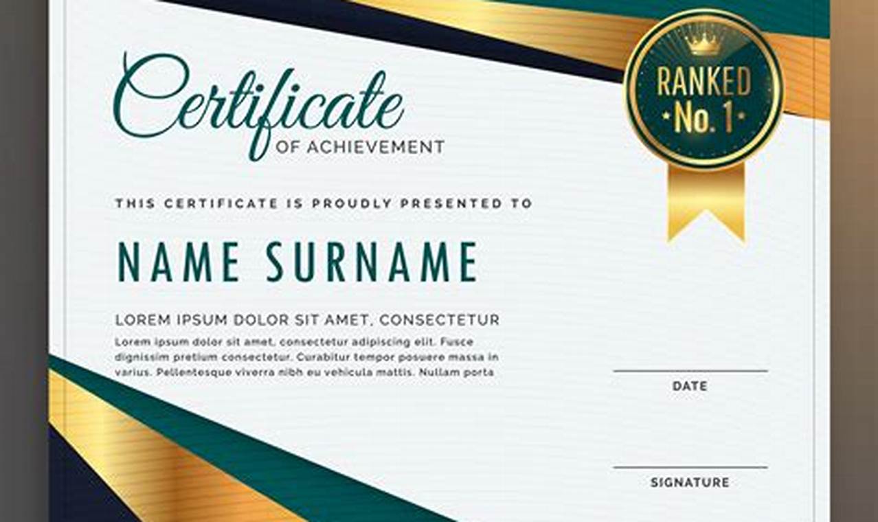 Discover Modern Certificate Design: A Guide to Stunning and Meaningful Documents