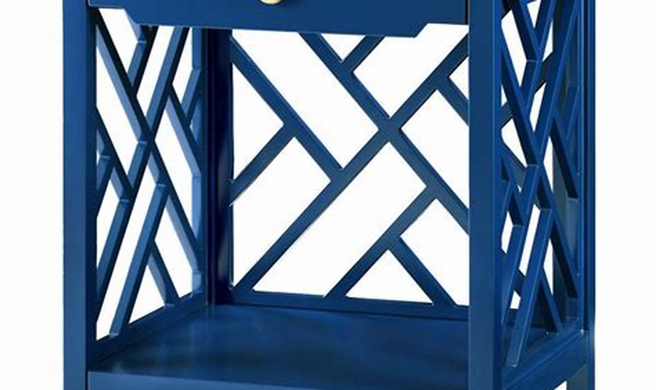 Unveiling the Sophistication of Navy Blue Side Tables: A Guide to Style and Functionality