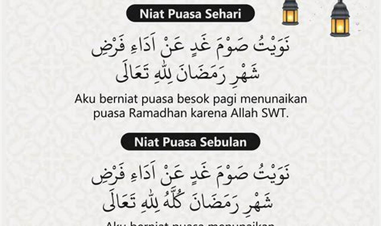 Cara Tepat Niat Puasa Ramadhan, Kunci Sahur Berkah!