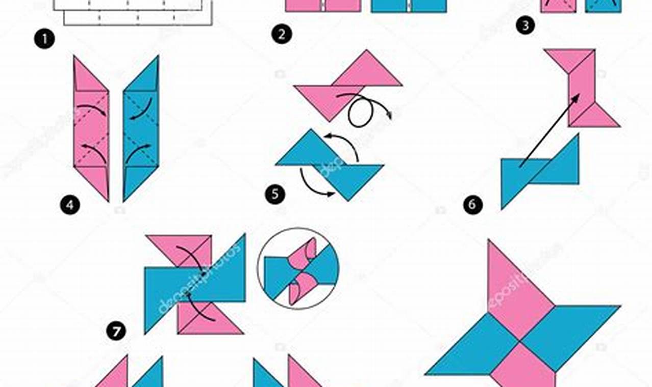 ninja star origami instructions pdf