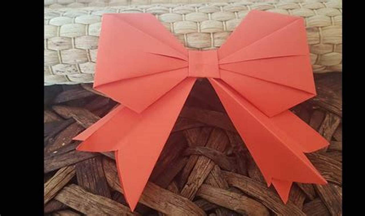 noeud papillon origami tutorial