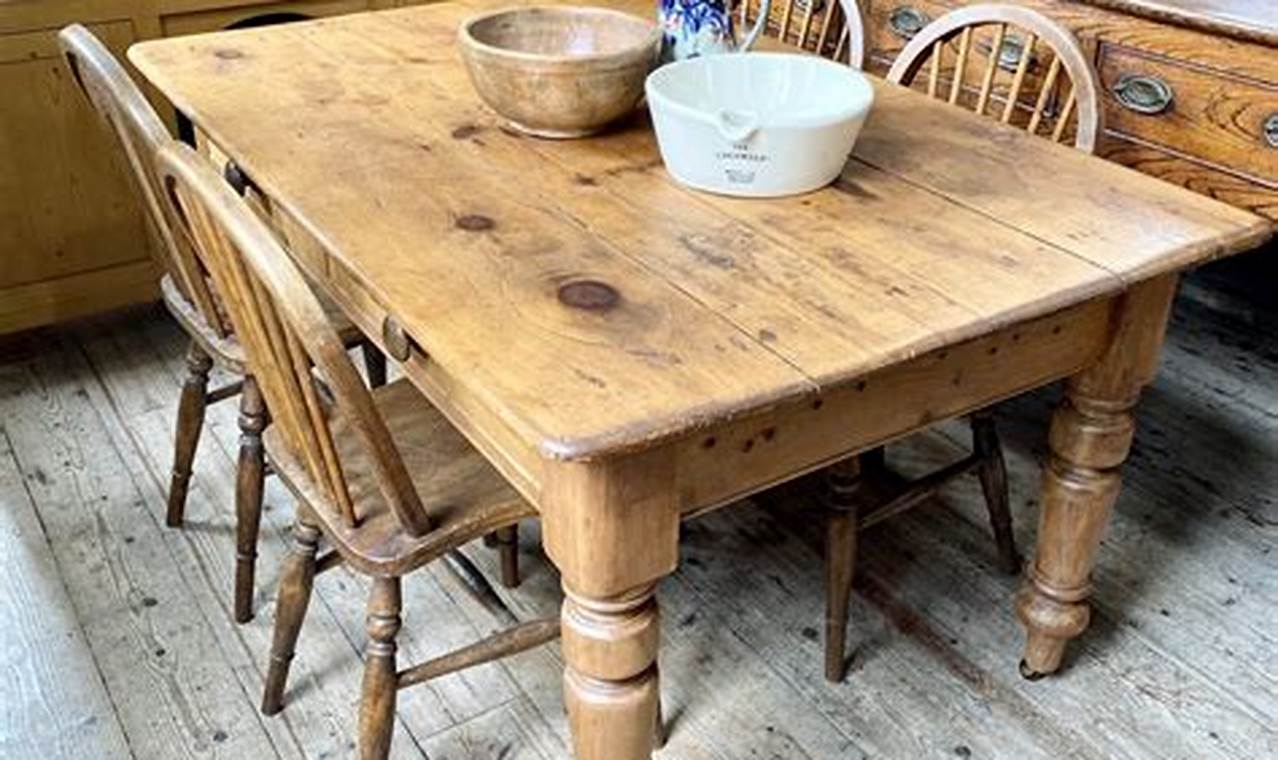 Old-Fashioned Kitchen Tables and Chairs: A Timeless Appeal