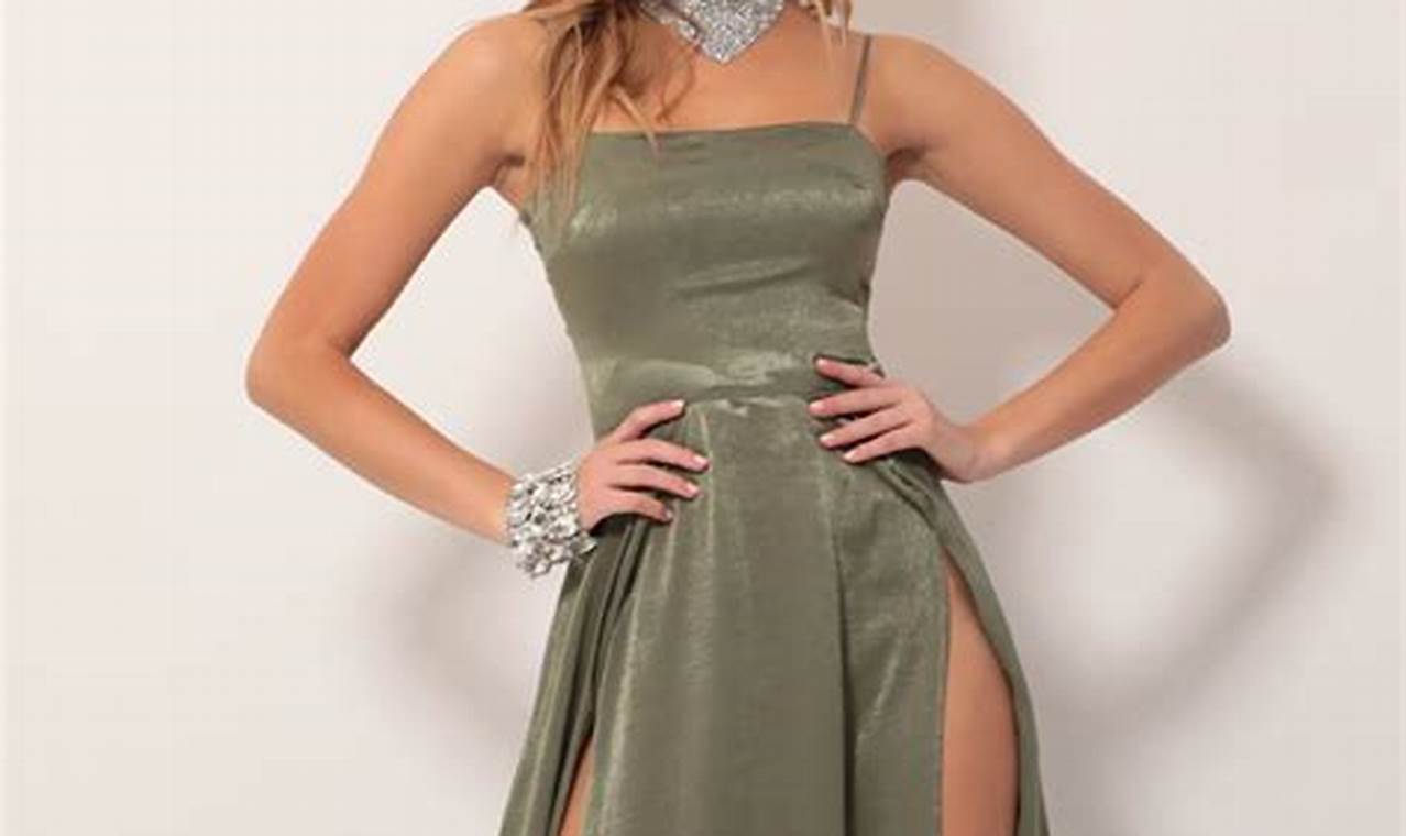 Unveiling the Enchanting World of Olive Green Satin Dresses: Discover Style and Elegance