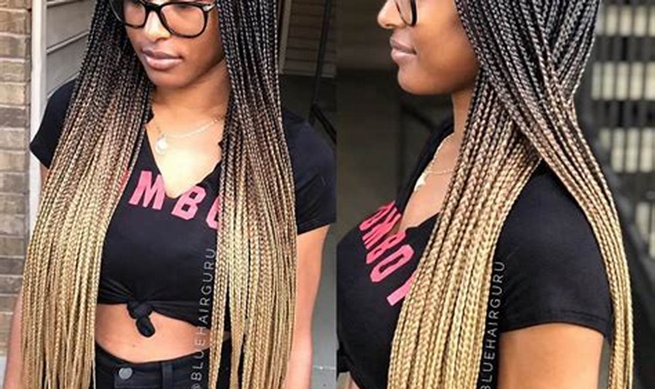 Discover the Allure of Ombre Knotless Braids for Dark Skin