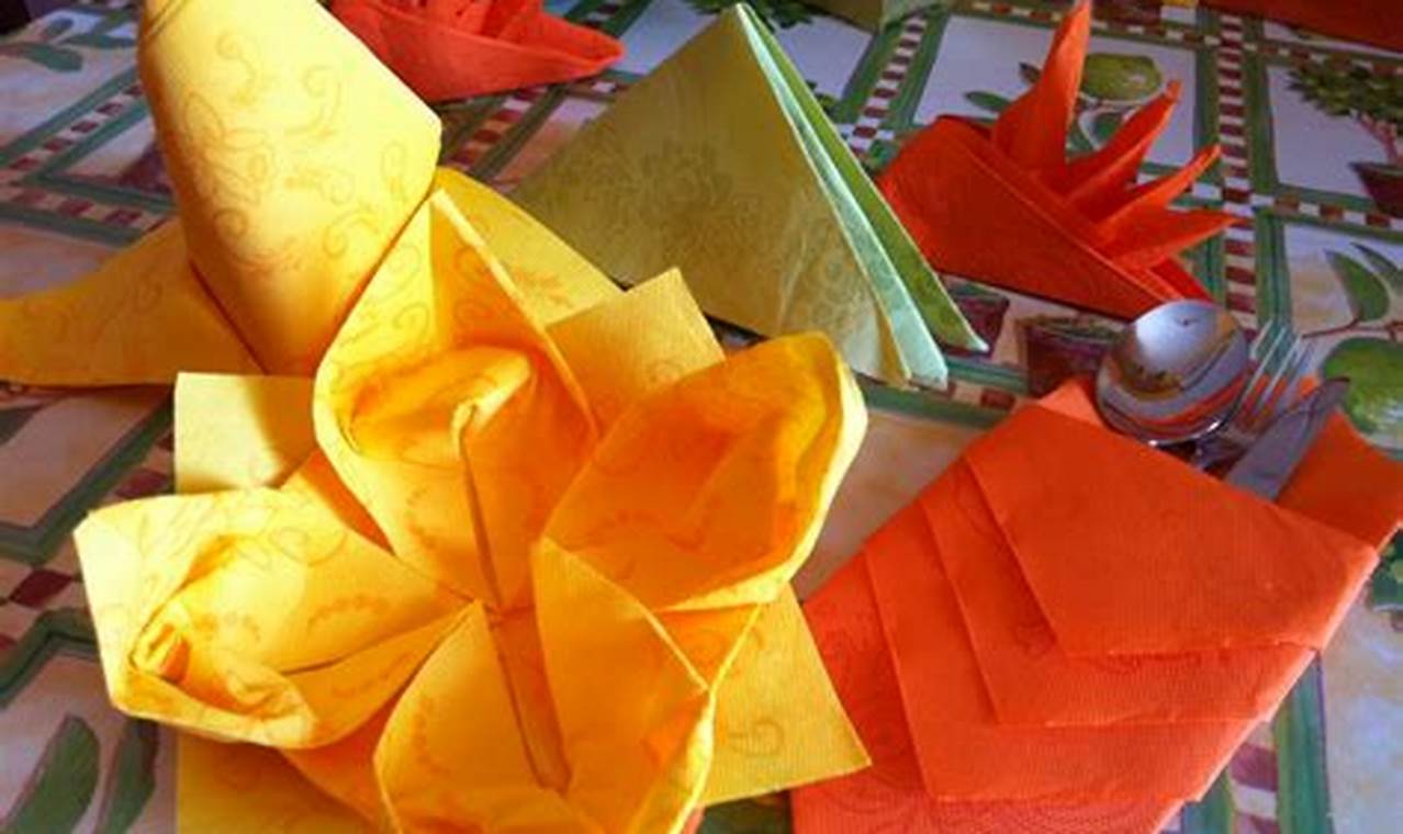 origami con tovaglioli facili