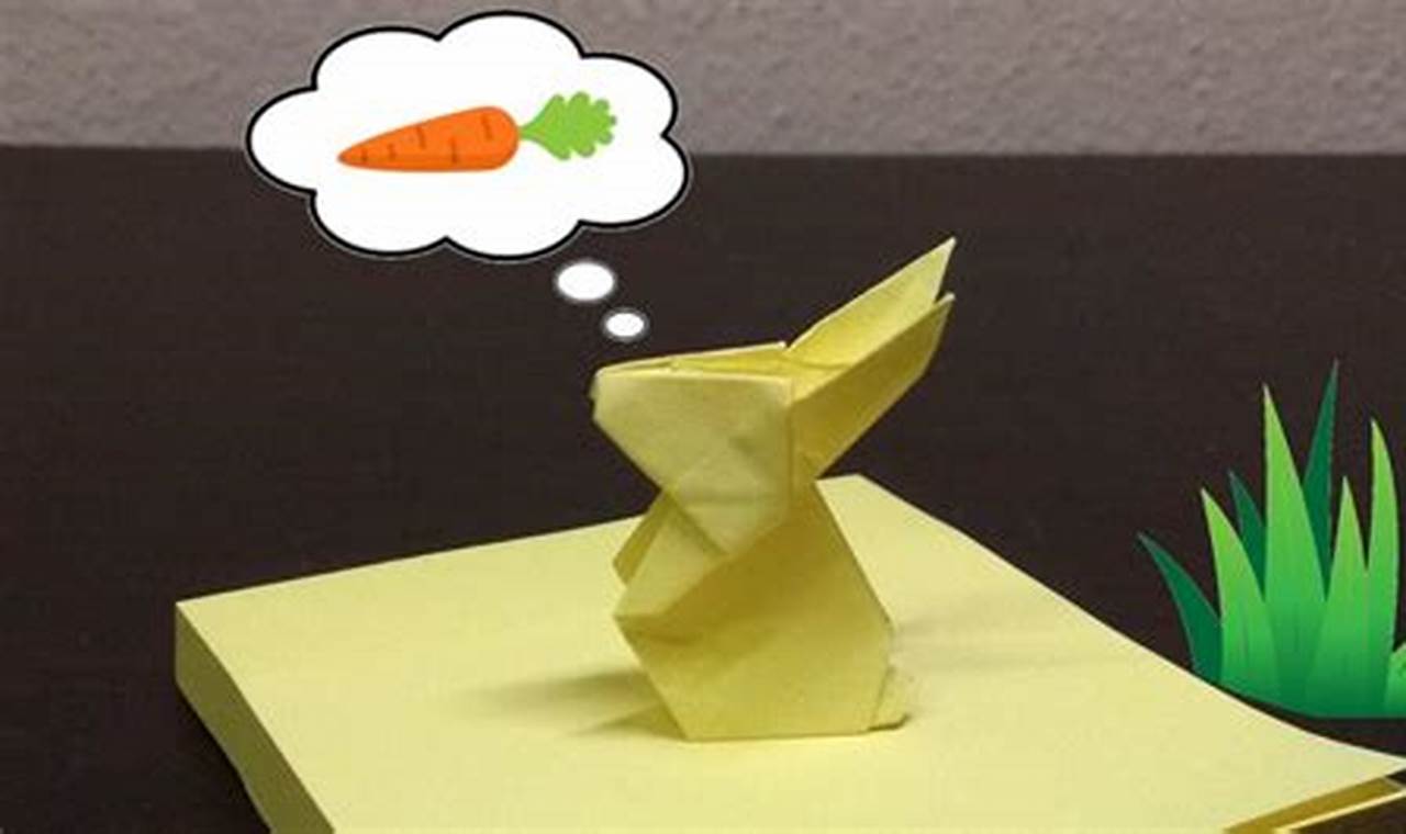 origami post it facile
