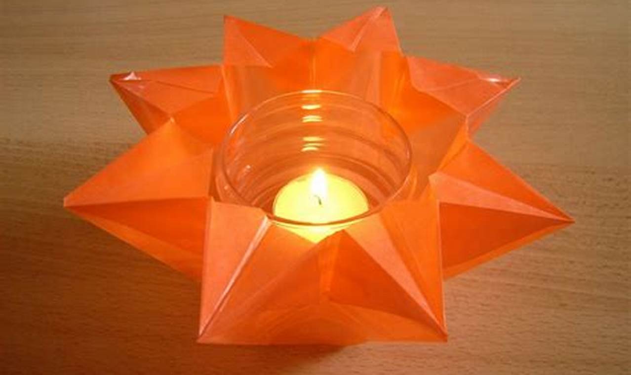 origami teelicht anleitung