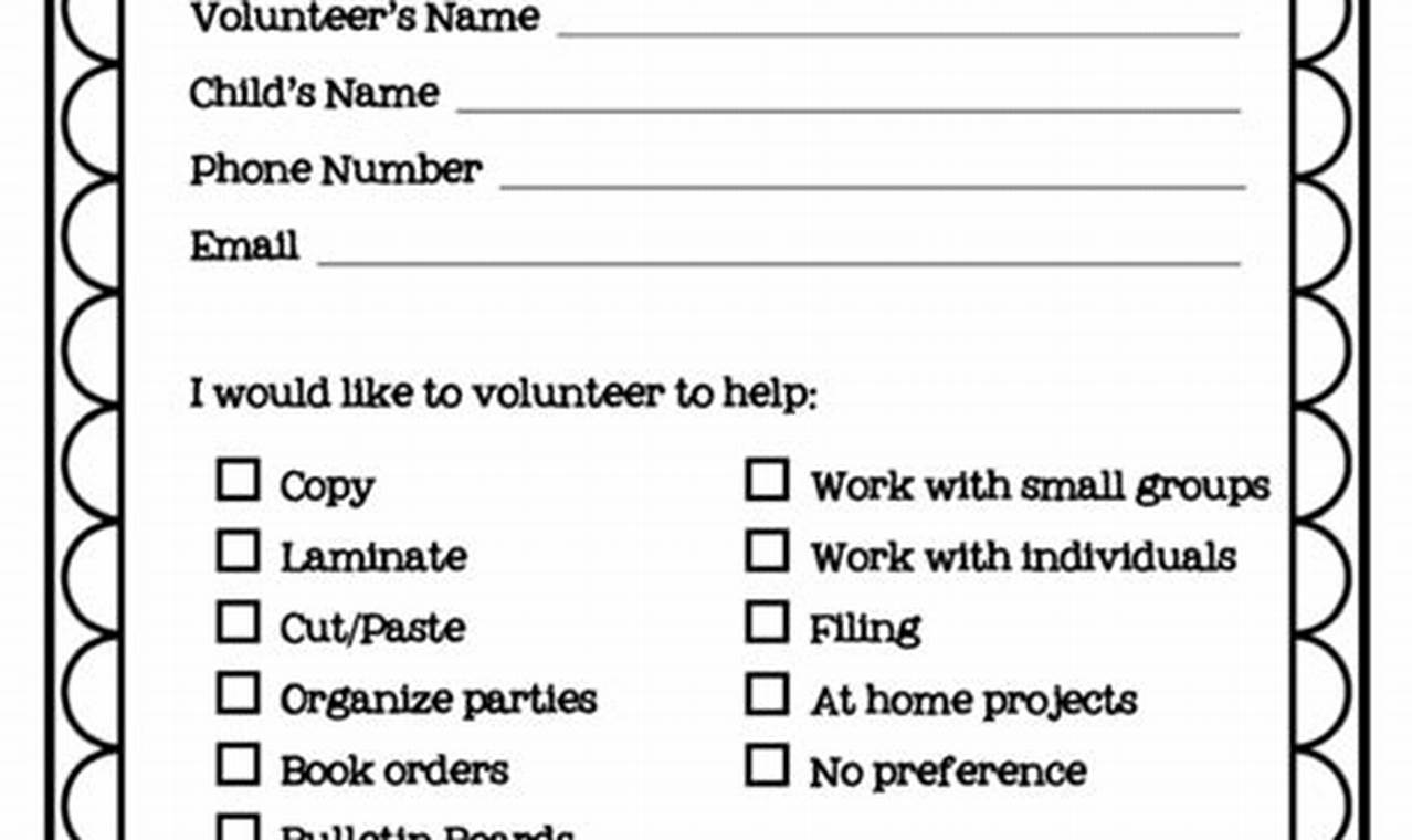 Parent Volunteer Form: A Step-by-Step Guide for Schools and Parents