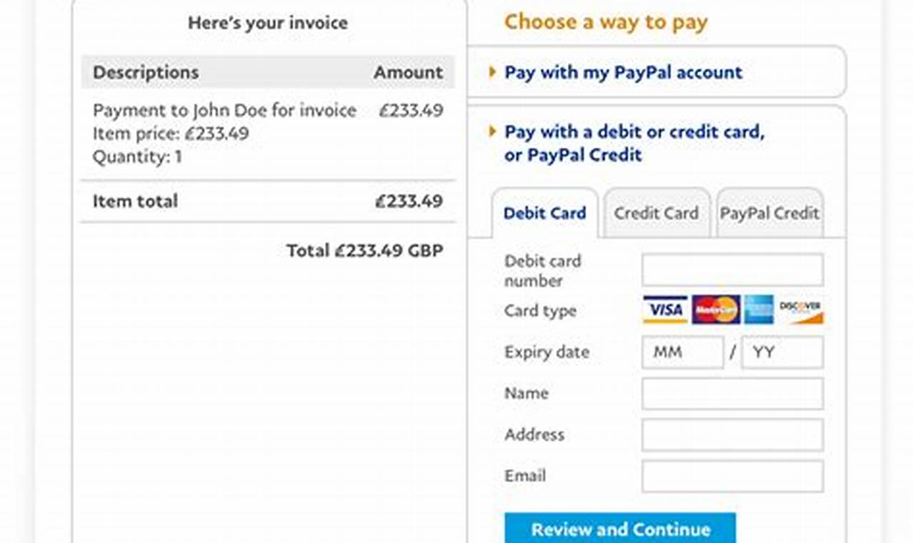 Understanding the Structure and Layout of PayPal Invoices