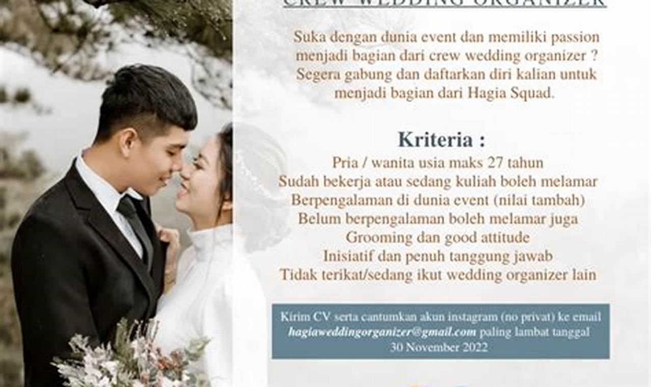 Bongkar Rahasia Sukses Menjadi Wedding Organizer Profesional