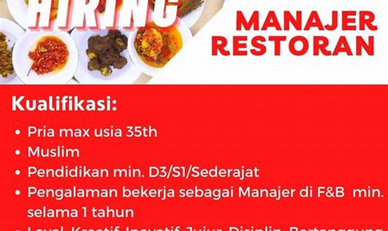Peluang Emas Jadi Manajer Restoran: Tips Sukses