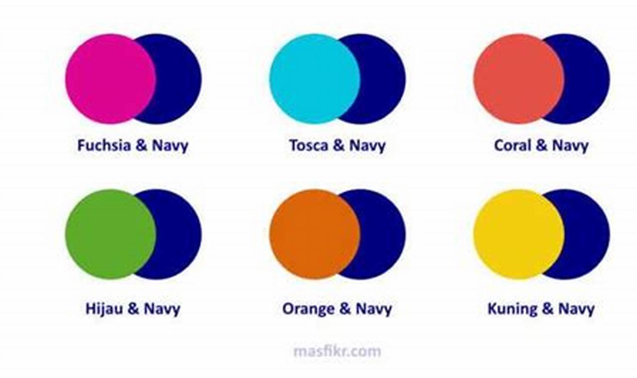 perpaduan warna yang cocok dengan navy