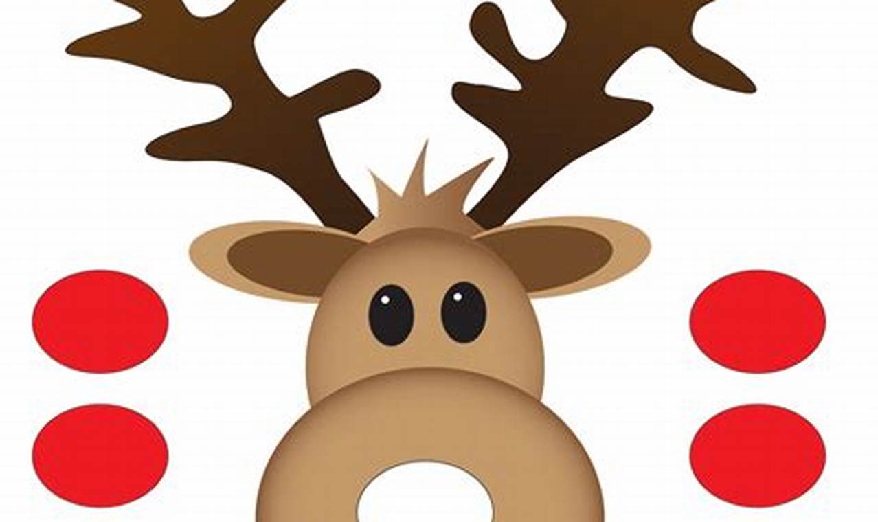 How to Make a Pin the Red Nose on Rudolph Template for Educational Fun