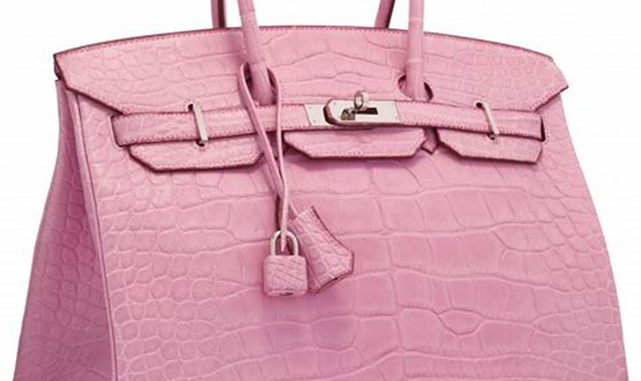 Pink Alligator Birkin Bag: A Symbol of Luxury and Exclusivity