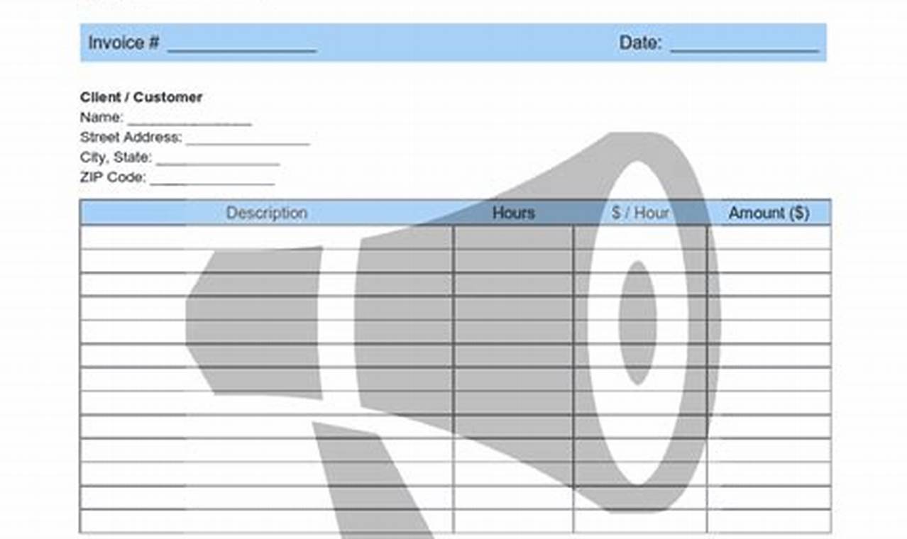 Printable Advertising Agency Invoice Template: A Comprehensive Guide for Professional Billing