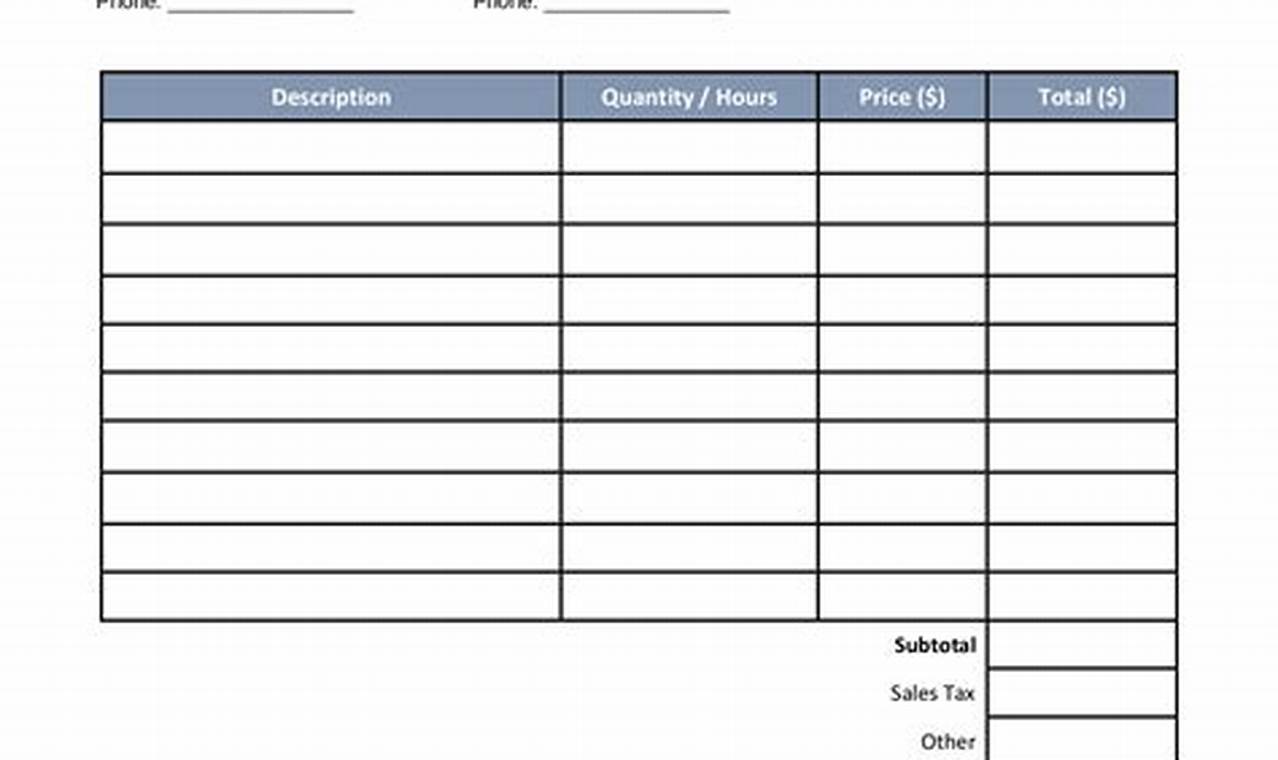 Printable Art Invoice Template: Streamline Your Art Sales with Professional Invoices