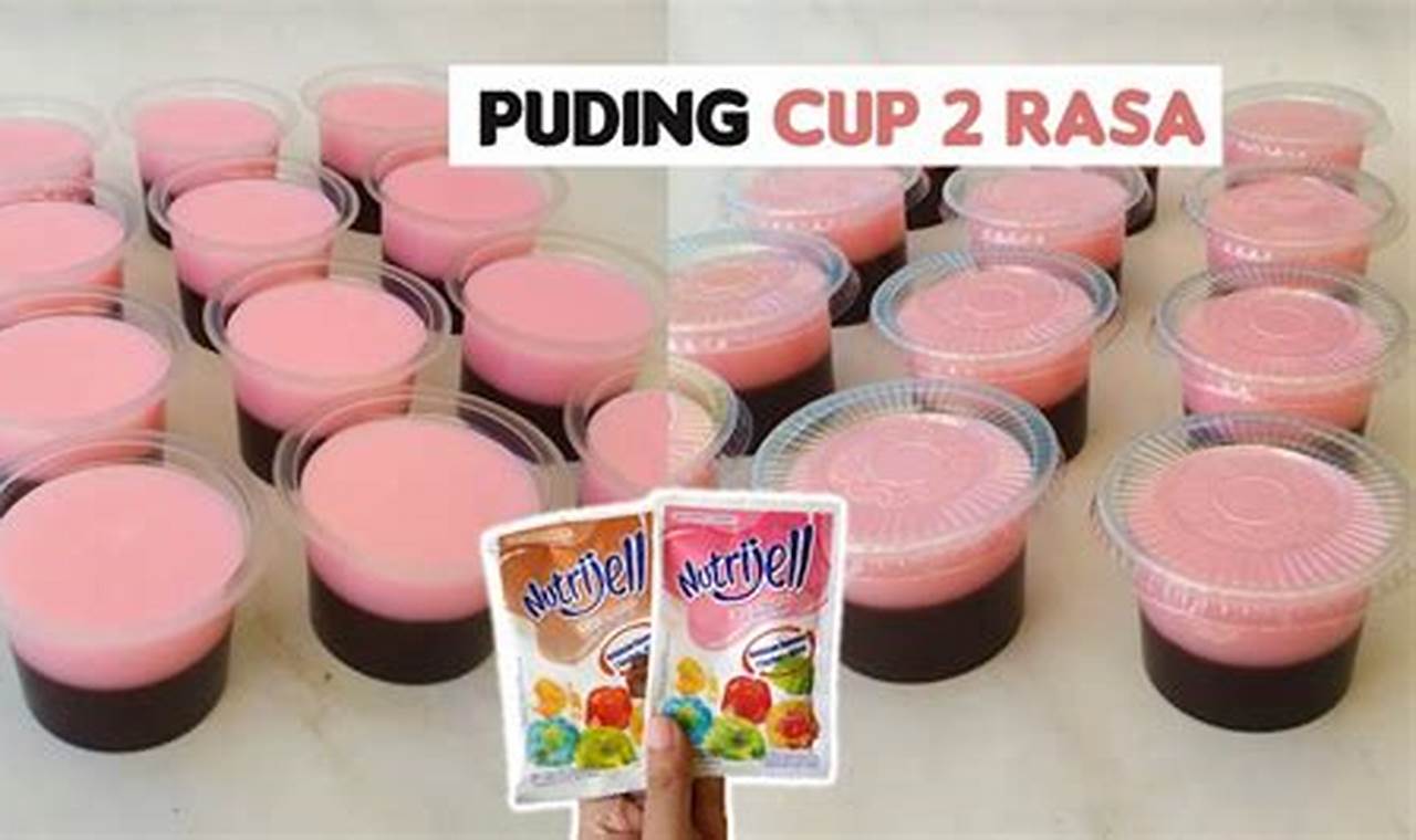Resep Rahasia Puding Cup 2 Warna yang Bikin Ketagihan!