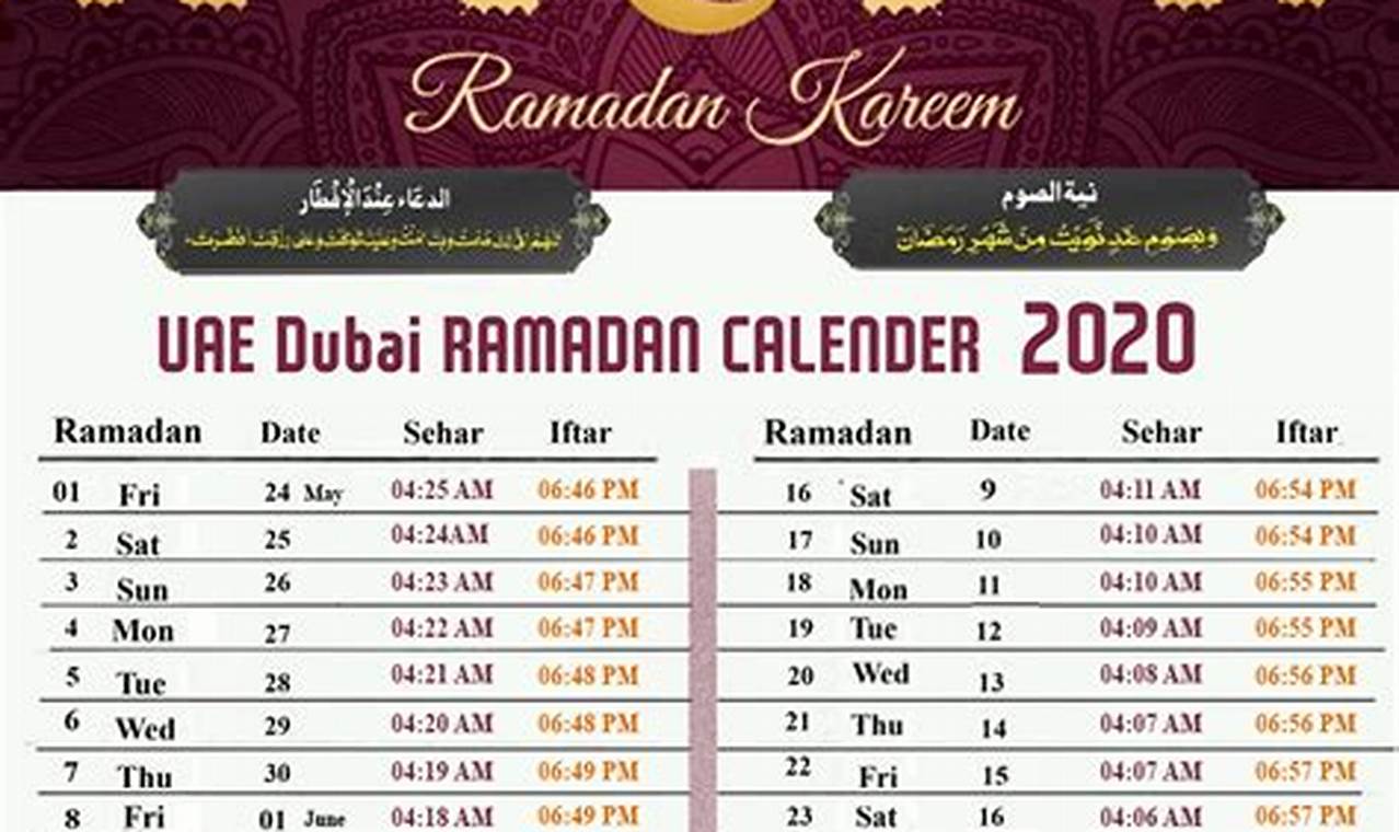 Ramadan 2024 Uae Start Date