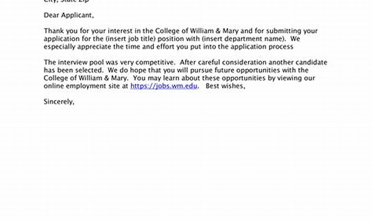 How to Write a Professional Applicant Rejection Letter