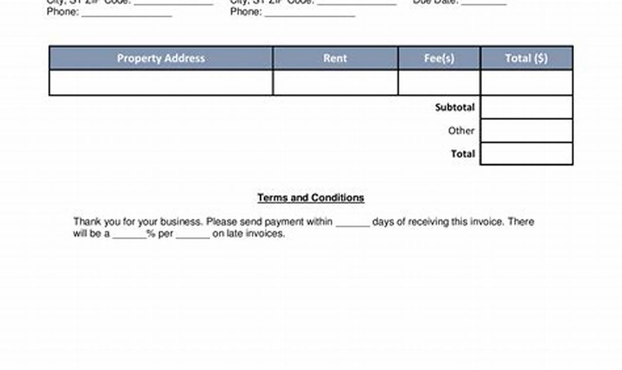 Rental Invoice Format: A Comprehensive Guide for Accurate Billing