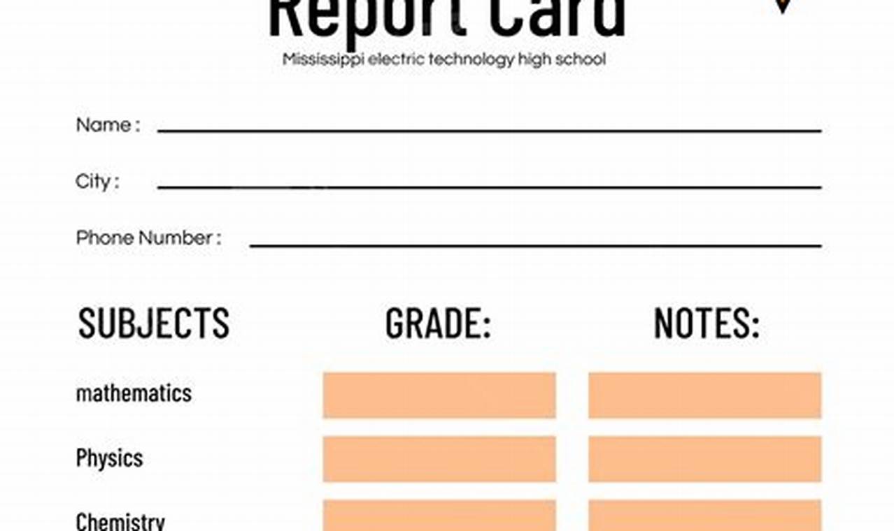Report Card Template Google Docs: A Comprehensive Guide
